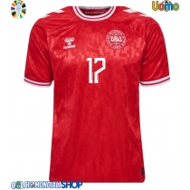 Maglie da calcio Danimarca Victor Kristiansen #17 Prima Maglia Europei 2024 Manica Corta